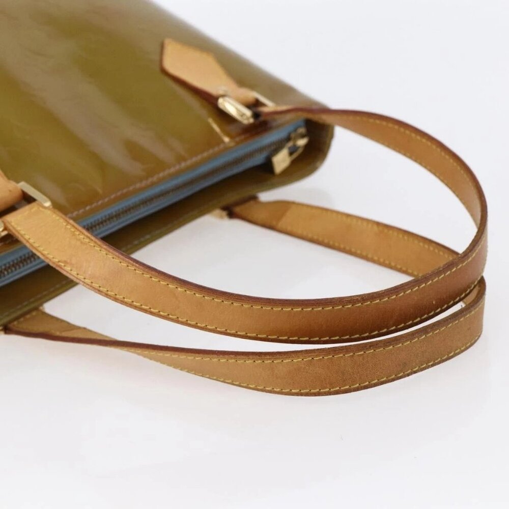 LOUIS VUITTON Monogram Vernis Houston Hand Bag Baby Blue M91005 LV Auth 144586 - Picture 8 of 16